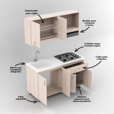 Cocina integral moderna