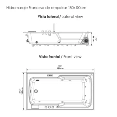 Hidromasaje-Francesa-de-empotrar-180x100-Planos