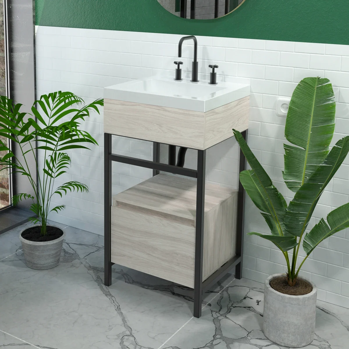 Combo lavamanos + mueble de 48x42 cm | #site_title