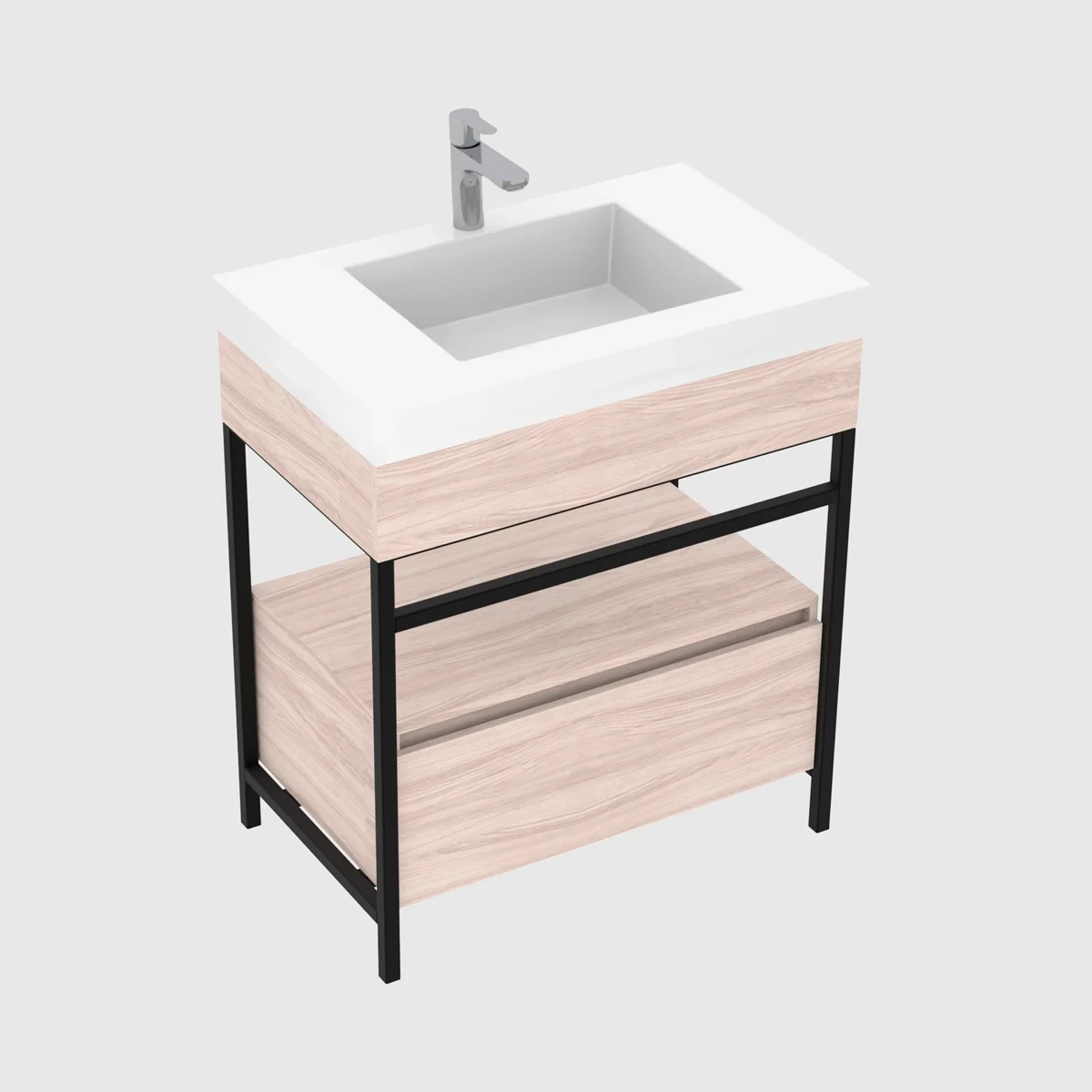 Mueble de baño moderno con lavamanos #separator_sa #site_title