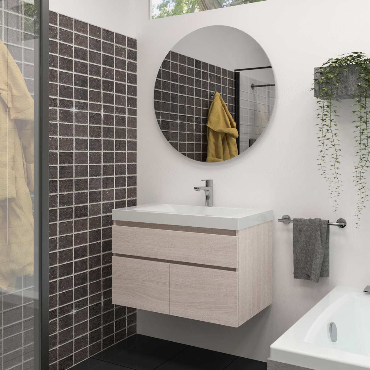 Muebles de baño con lavamanos de 79X48 cm | #site_title